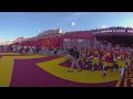 USC Football 360 Coliseum Tunnel Run