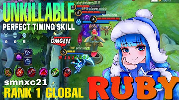 Top global ruby unkillable fighter | insane lifesteal ruby best build | top 1 global ruby by smnxc21