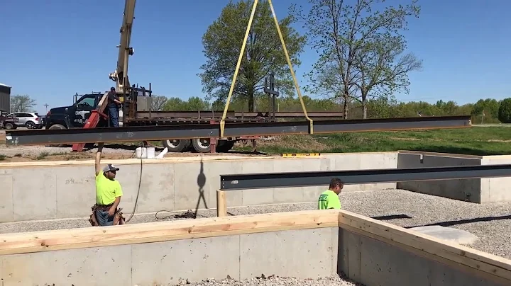 The NEW HOME BUILD BEGINS!!  | Steel Beam Install on NEW HOME Build! | Living The Retirement Dream!