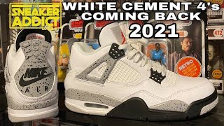 jordan retro 4 white cement 2021