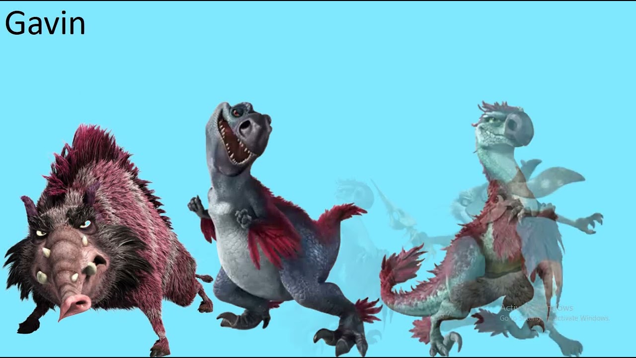 all-ice-age-characters-size-comparison-youtube