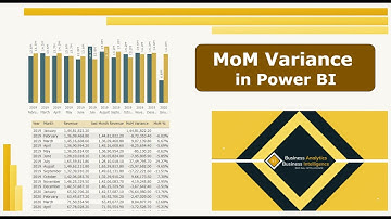 Month over Month (MoM) variance and % | Power BI | DAX