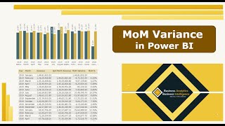 month over month (mom) variance and % | power bi | dax