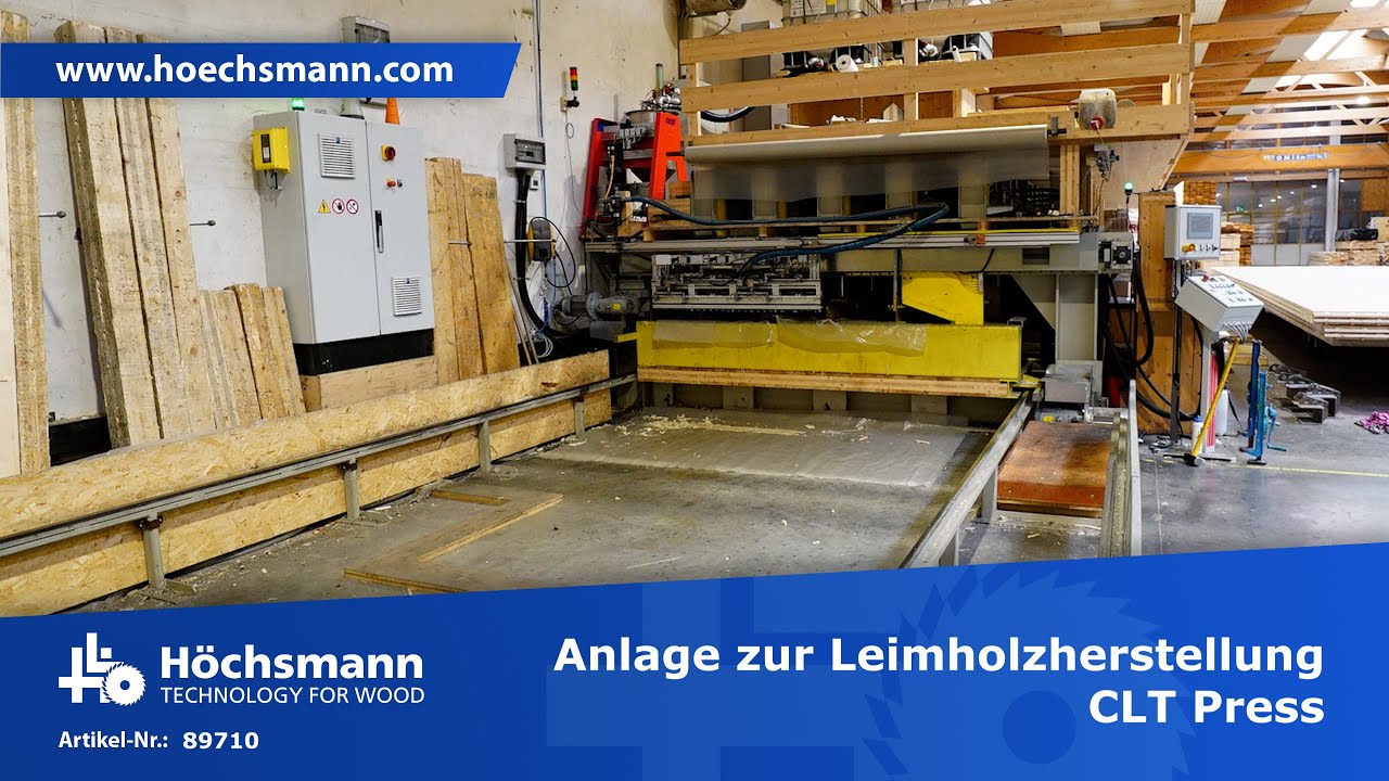 Anlage zur Leimholzherstellung CLT Press (Höchsmann Klipphausen)