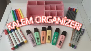 Kalem Organizer Yapımı / Çok istenen video!!  DIY Pencil Organizer