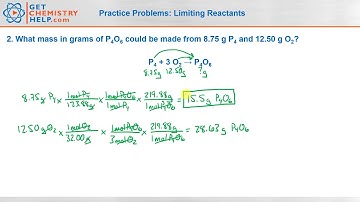 Chemistry Practice Problems: Limiting Reactants