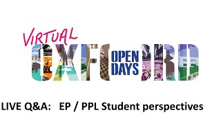 Open Days Sept 2020: Live Q&A