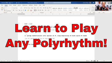 learn polyrhythms | how to perform them by clapping and tapping