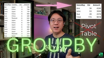 ฟังก์ชันใหม่ GROUPBY ใช้แทน Pivot Table ได้เลย!