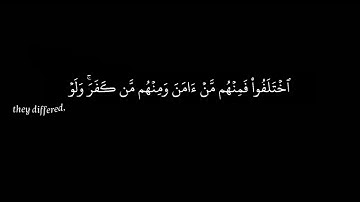 سورة البقرة/ الآية {253}/القارئ: محمد هشام/كروما/قرآن خلفية سوداء