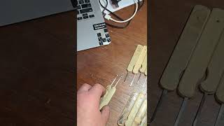 Не большой набор - " англия" и " перфо" с магнитами. #lockpick #locksport #lockpicking #tunelock