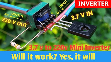 Make 3.7 v DC to 220v AC Simple Inverter Using D882 || 100% WORKING