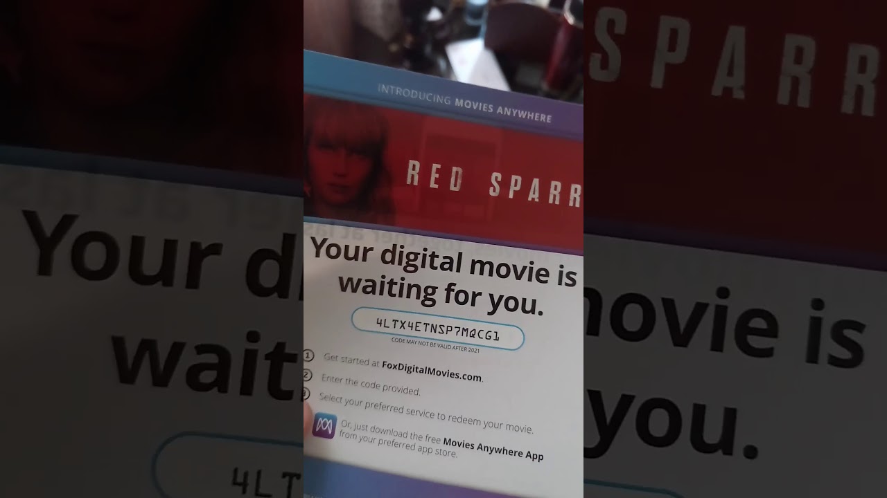 Red Sparrow FREE Ultraviolet Code