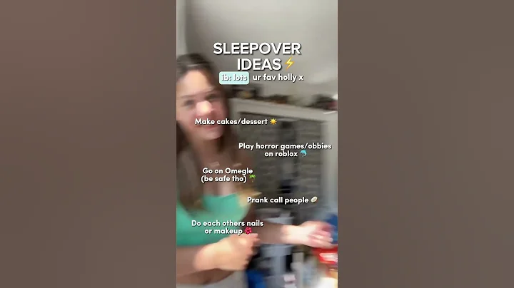 Sleepover ideas ⚡️ #shorts | 💝⚡️🐬💘☀️🌊🥥🐚🌺💐