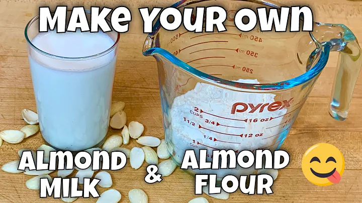 Gör din egen mandelmjölk och superfin mandelmjöl - spara pengar, ha kontroll över ingredienserna
