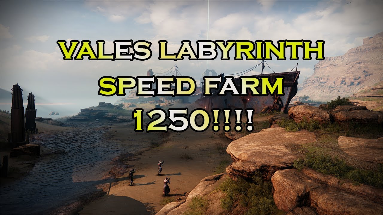 Insanely Fast Vales Labyrinth Legendary Lost Sector Farm
