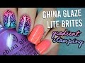 Summer China Glaze Lite Brites - Neon Gradient Stamping Nails || TWI_STAR
