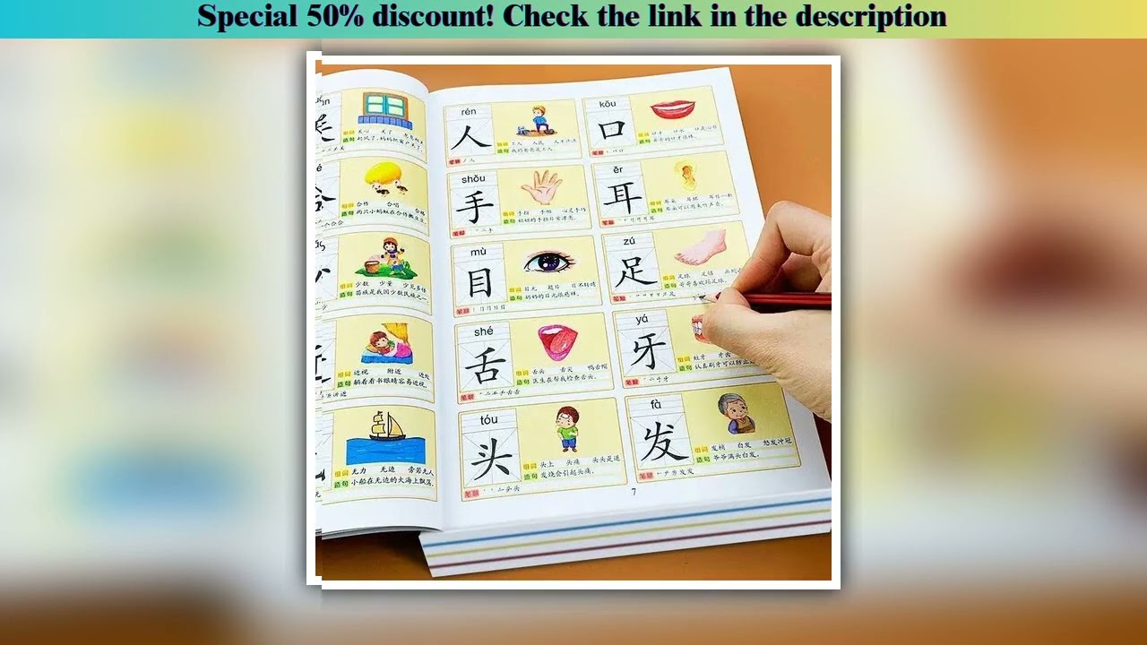 Discount 4 Books 3600 Words Chinese Characters Pinyin Han Zi Read Early Education Literacy Enlighten