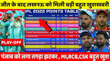 IPL Points Table 2022 Today | PBKS vs LSG After Match points Table | Points Table IPL 2022 Today