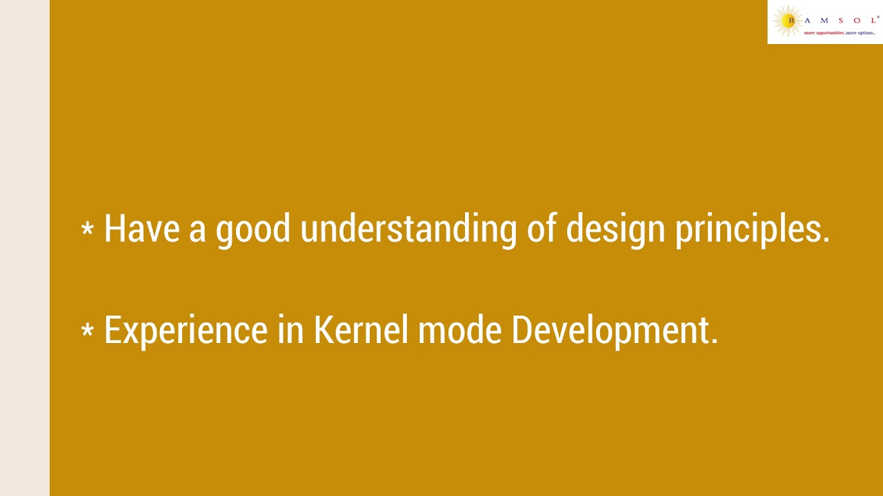 Windows Device Driver developer | Windows Driver Developer Jobs