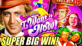 HATED THIS GAME UNTIL NOW! 😜 WILLY WONKA I WANT IT NOW! Slot Machine (LIGHT & WONDER) screenshot 2