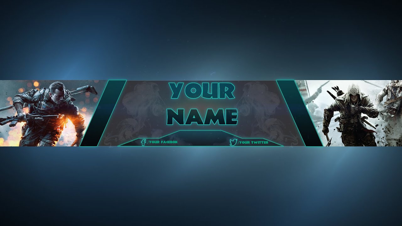 FREE Gaming Banner Template - YouTube