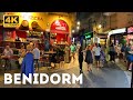 Vie nocturne de benidorm 2023  visite  pied  espagne