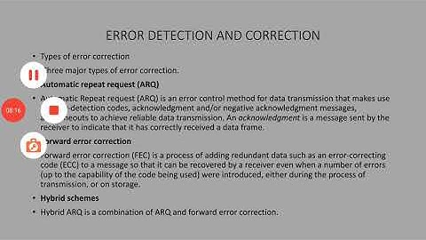 ERROR DETECTION AND CORRECTION_EL309_3.2_computer communication ANIL KUMAR AGARWAL_GPC AJMER