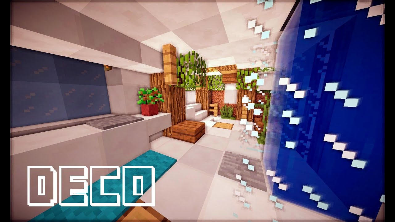 Minecraft : creer une salle de bain youtube