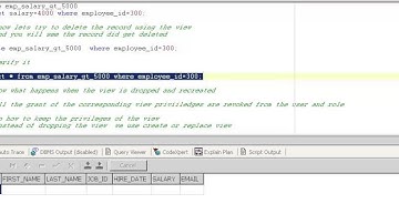 create view in oracle , force view