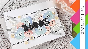 Try It Out Tuesday | Altenew Floral Elements | DIY card by Tina Smith