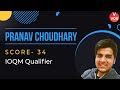 Pranav choudhary ioqm qualifier  math olympiad  ioqm exam  vedantu olympiad school