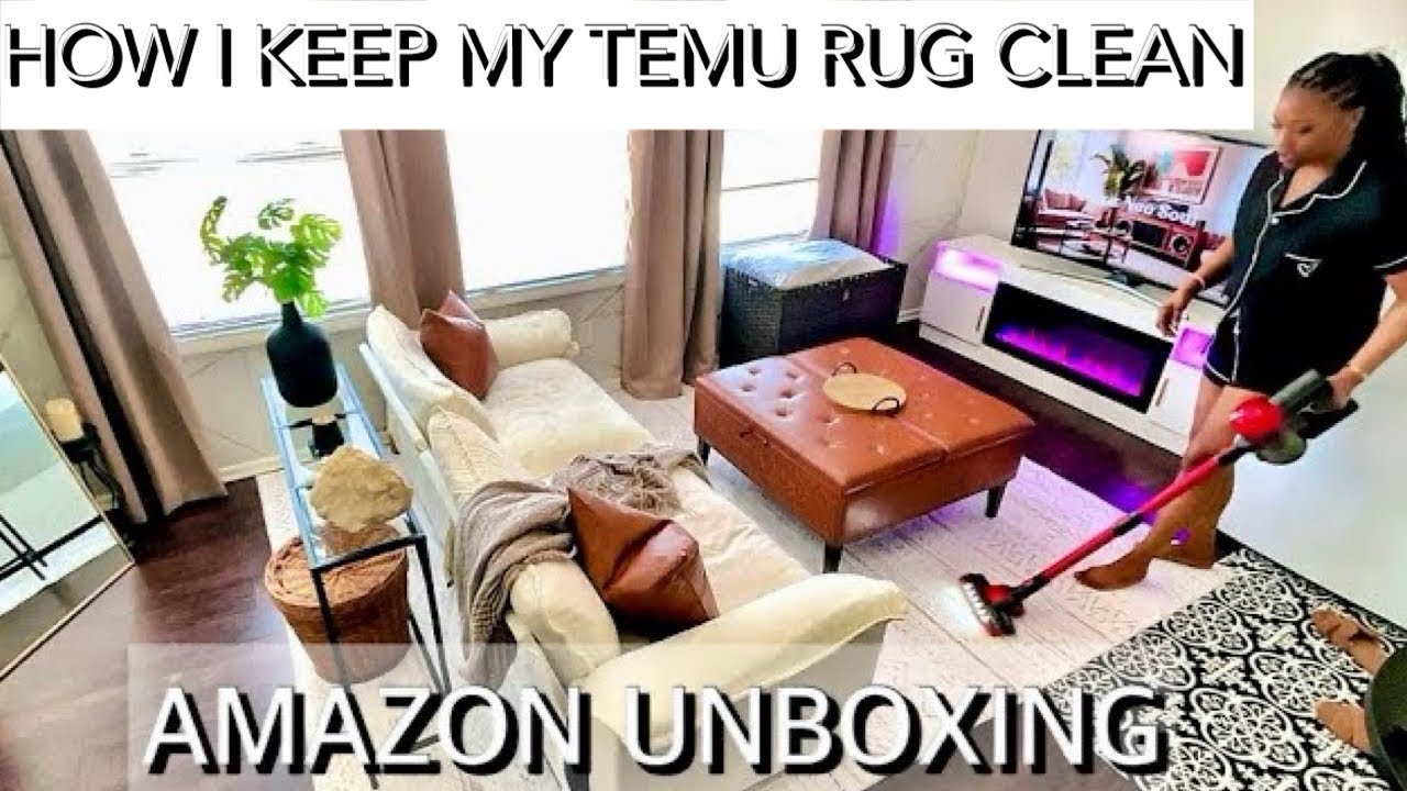Cleaning My TEMU RUG | Did it SHRED??? Is TEMU RUGS WORTH BUYING - YouTube
