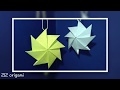 Easy origami ornaments  origami star diy wall hanging decor with paper