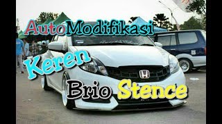 Honda brio Indonesia - modifikasi honda brio indonesia ( Brio stence warna putih ) #automodifikasi
