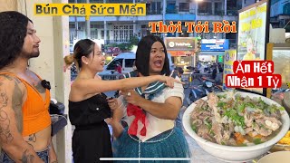 Thử Thách Nhầm Người Rồi Chị,Thu Phương Lụm Liền Tiền Thưởng Từ Quán Bún Chả