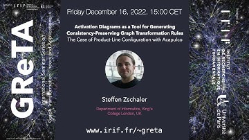 GReTA seminar #37: "Activation Diagrams as a Tool for Generating Consistency-Preserving GT Rules"
