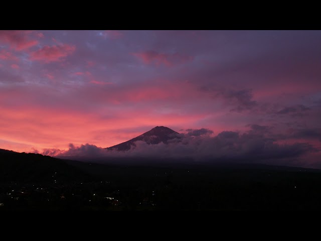 Gunung Agung, sunset time lapse class=