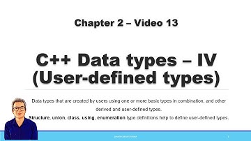 User defined types (struct, union, class, enum) | Type aliasing (using typedef, using) in C++11