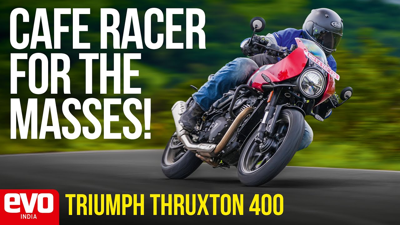 True Cafe Racer Triumph Thruxton 400 | A true cafe racer? | Ride review | evo India ...