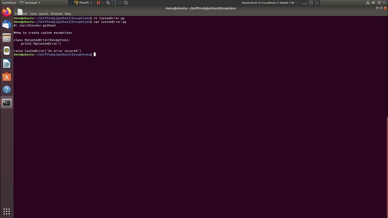 Python no module exceptions