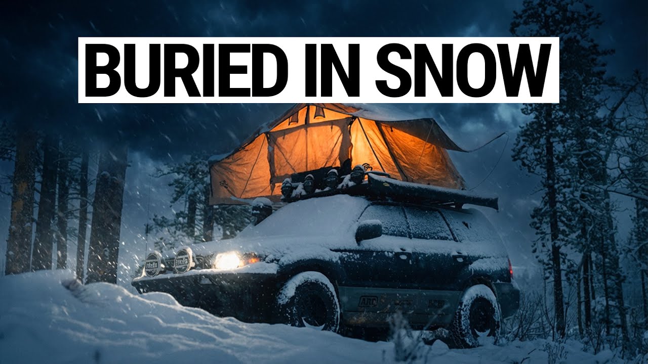 Camping in a Snowstorm with a Diesel Heater (Stayed Toasty!)