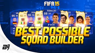 BEST POSSIBLE TEAM ON FIFA (195) w/ Legends and TOTY Cards | FIFA 15 Ultimate Team Squad Builder