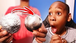 I Mastered The Aluminium Foil Ball Challenge **PRANK!** (Mirror Polished)