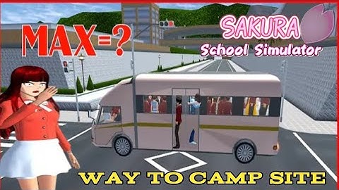 How many people can A campervan carry || Sakura school simulator  || #curtton #Sakura #viralvideo