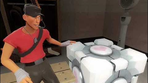 SCOUT LOVES HIS COMPANION CUBE