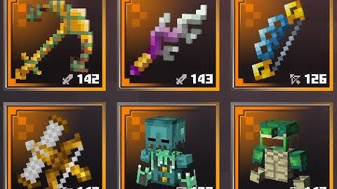 All New Uniques & Items Showcase Minecraft Dungeons (Hidden Depths DLC) (Anniversary)