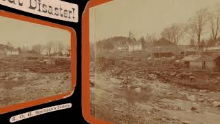 O.G. Spelman&#39;s Factory, Williamsburg MA, Mill River Flood 1874 (VR 3D still-image)