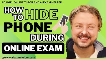 How can i hide my phone during Respondus Lockdown Browser Exam