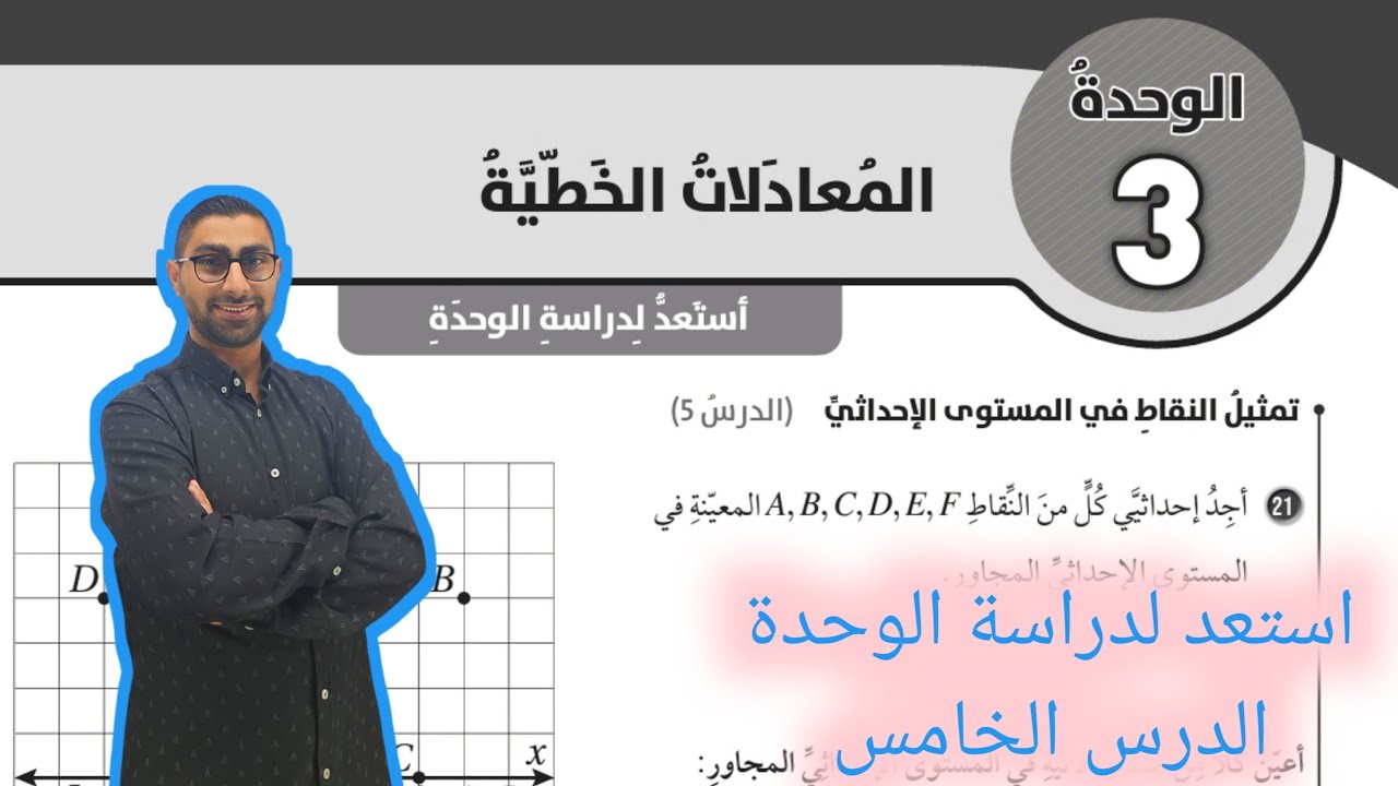 ( 94 ) استعد لدراسة الوحدة الثالثة : المعادلات الخطية ( كتاب التمارين ) الدرس الخامس